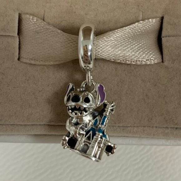 Pandora Disney Park Stitch & Castle Dangle Charm - Picture 4 of 6